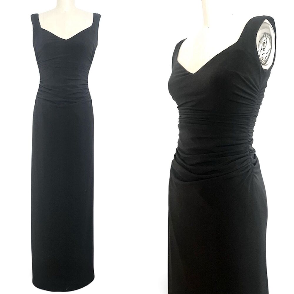 VTG Y2K 90's Laundry by Shelli Segal Sz 0/XS Maxi Dress 90s Minimalism Modern